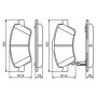 Plaquettes de Frein Avant Bosch BP1132 - Jeu de 4, Silencieuses et Durables