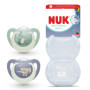 Sucettes NUK First Choice Night pour Bébé - Lot de 2 Orthodontiques Phosphorescentes