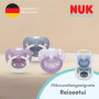 Sucettes NUK First Choice Classic Night pour Bébé, Lot de 2, 6-18 mois