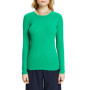 T-Shirt Femme Col Montant Côtelé ESPRIT Vert 310 XL
