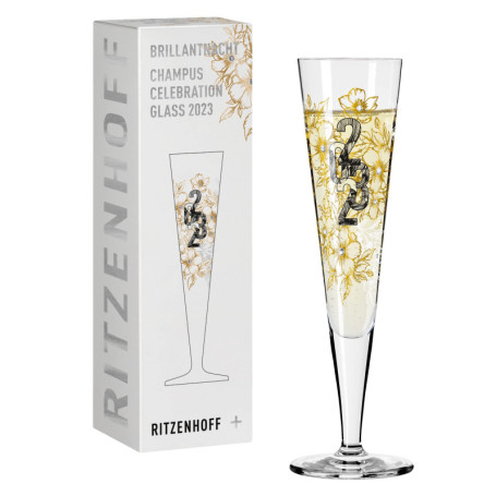Flûte à Champagne Ritzenhoff Brillantnacht 200 ml - Élégance en Or Véritable