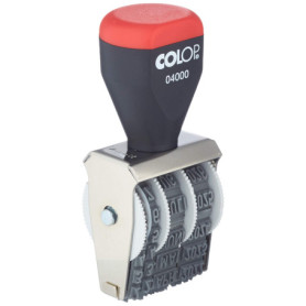 Tampon Auto-Encreur COLOP 04000 avec Dateur Noir/Rouge