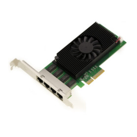 Carte PCIe 2.5 x4 LAN Gigabit Ethernet 4 Ports RJ45 - KALEA-INFORMATIQUE
