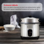 Cuiseur à Riz Melchioni LOTO 1,8L avec Couvercle en Verre et Maintien au Chaud
