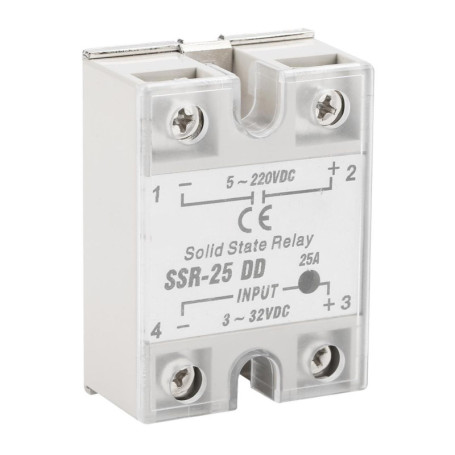 Relais à Semi Conducteur Broco SSR-25 DD 25A 5-220VDC
