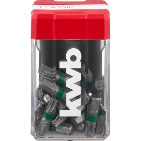 Kwb Mini-Case Set de 25 Embouts Torx T30 avec Boîte de Rangement
