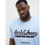T-shirt Homme JACK & JONES Plus en Chambray Blue