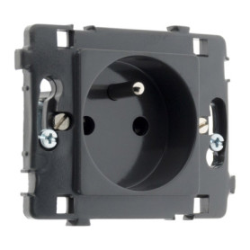 Prise 16A 2+T Noir - Zenitech Clarys, Élégance et Ergonomie