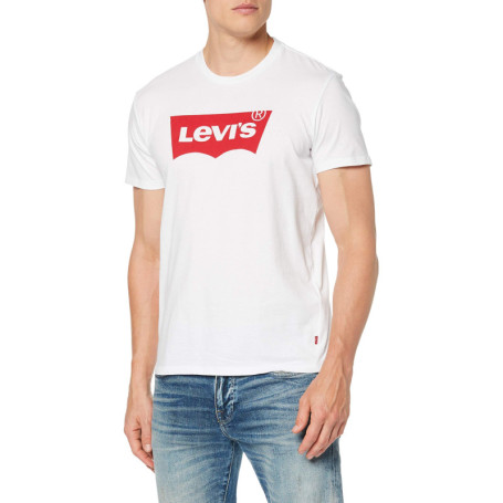 T-shirt Levi's Graphic Blanc pour Homme - Manches Courtes, Taille 3XL