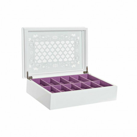 Boîte à bijoux DKD Home Decor Montres Verre Romantique Bois MDF (29 x 20 x 9.5 c 47,99 €