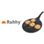 Ruhhy Lot de 7 Poêles à Pancake Antiadhésives pour Enfants