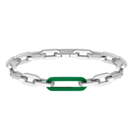 Bracelet en Chaîne Argenté pour Homme - Collection Ensemble Lacoste