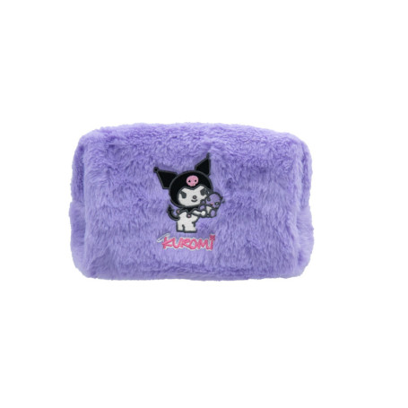Trousse de Toilette Hello Kitty en Fausse Fourrure Violet