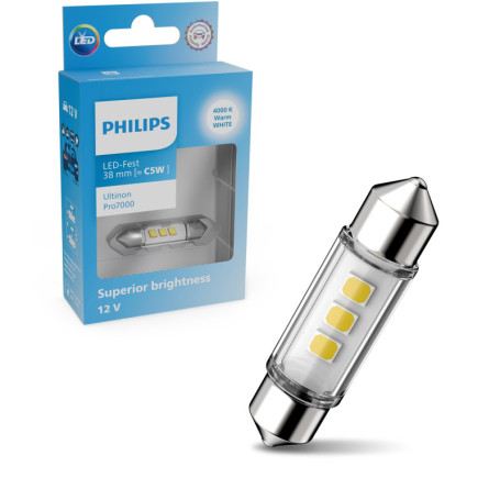 Philips Ultinon Pro7000 LED - Lampe de Signalisation Automobile 38mm