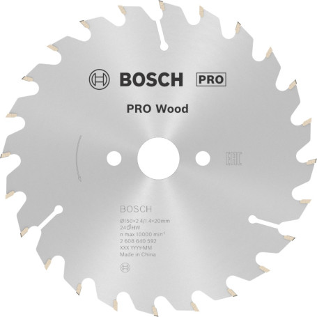 Lame de Scie Circulaire Bosch PRO Wood pour Bois Massif