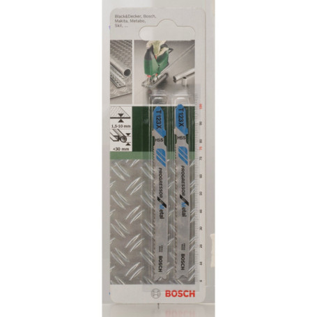 Lame de Scie Sauteuse Bosch T 123 XF pour Tôles et Tubes