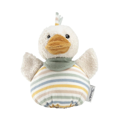 Sac à câliner Edda Lou en jersey et polaire pour bébé avec hochet