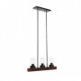 Suspension DKD Home Decor Verre Noir Marron Aluminium (50 x 8 x 21 cm) 139,99 €