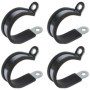 Colliers de Serrage Métalliques avec Insert Caoutchouc - 4 pièces