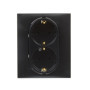 Double Prise Anthracite 2 x 2P+T 16A Niloé Step pour Installation Encastrée