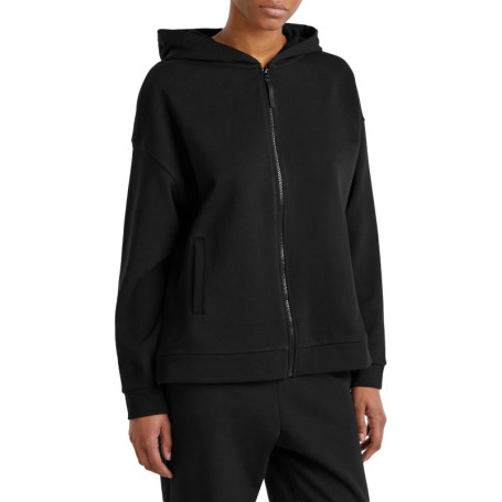 Sweat à Capuche Noir Femme United Colors of Benetton