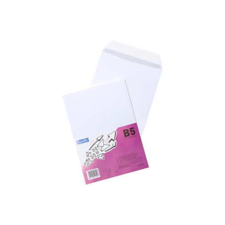 Bantex Lot de 50 Enveloppes Blanches DIN B5 avec Bande Détachable