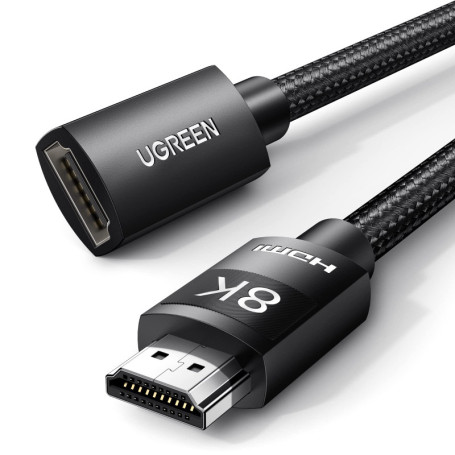 UGREEN Rallonge HDMI 2.1 8K 60Hz - Câble Extension Mâle vers Femelle 1M