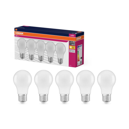 Ampoule LED OSRAM Value Classic A40 4,9W E27 Blanc Chaud 2700K