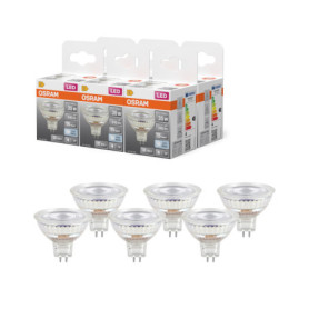 Pack de 6 Spots LED Osram MR16 3,4W Blanc Neutre 4000K