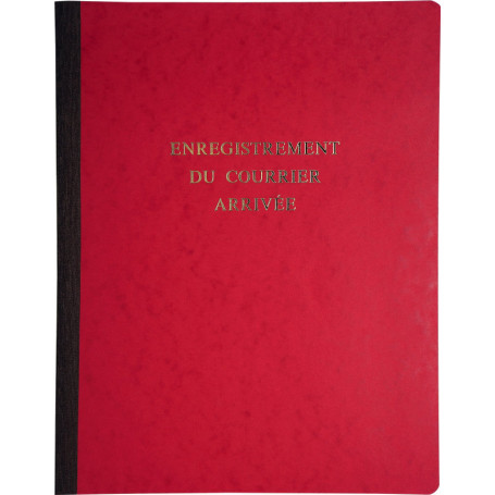 Cahier Piqûre Le Dauphin - Enregistrement Courrier 80 Pages Rouge