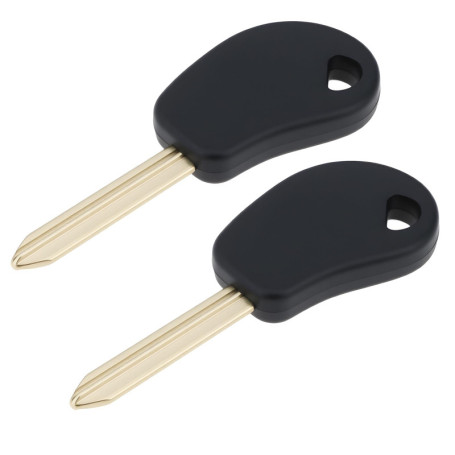 Lot de 2 Boîtiers Vides pour Clés Manuelles Citroën Saxo 1998-2004 - Noir