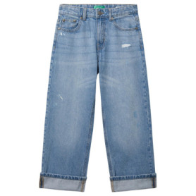 Pantalon en Denim Bleu United Colors of Benetton pour Enfants
