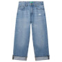 Pantalon en Denim Bleu United Colors of Benetton pour Enfants