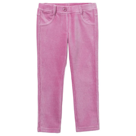 Jeggings Rose en Chenille Stretch pour Filles - United Colors of Benetton