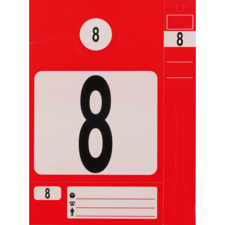 Jeu de 300 Étiquettes Rouges pour Clés - KS Tools