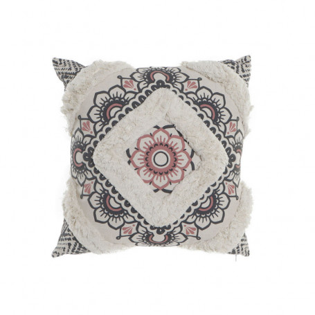 Coussin DKD Home Decor 8424001833795 Noir Polyester Aluminium Blanc Colonial (45 146,99 €