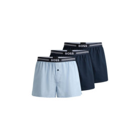 Lot de 3 Boxers BOSS en Tissu Doux - Bleu Foncé XXL