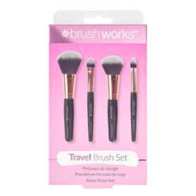 Brushworks Mini Brosse de Maquillage Voyage - Set de 4