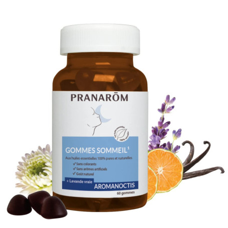 Gommes Sommeil Aromanoctis Pranarôm - Relaxation Naturelle aux Huiles Essentielles