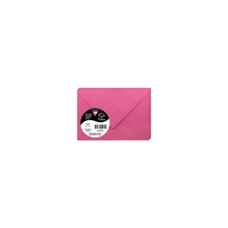 Paquet de 20 Enveloppes Mini Rose Fuchsia 7,5x10 cm - Clairefontaine