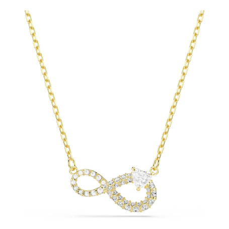 Collier Swarovski Hyperbola en Cristal Cœur Infini - Or Blanc