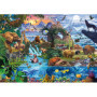 Puzzle Panorama du Monde Animal - 1500 pièces Schmidt