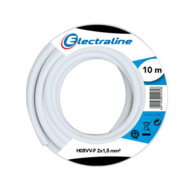 Couronne de câble Electraline H05VV-F 10 m 2x1,5 mm²
