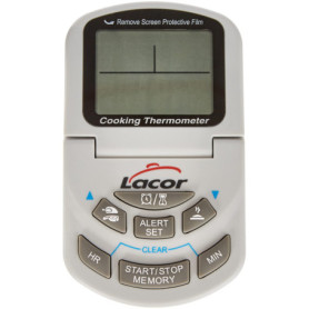 Thermomètre Numérique Blanc avec Sonde - Lacor 62498