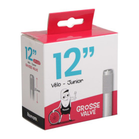 Chambre à air 12 pouces pour VTT Junior - Grosse valve