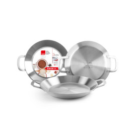 Poêle à Paella Triply Energy 30 cm en Acier Inoxydable - IBILI