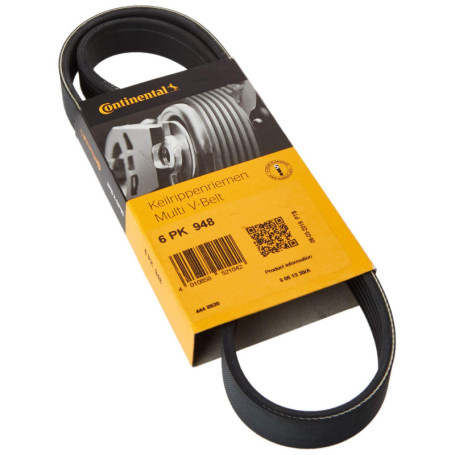Courroie trapézoïdale ContiTech 6PK948 pour véhicules VW, Audi, Skoda