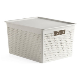 Panier de Rangement Écologique TATAY 20L avec Couvercle - Collection Bohol