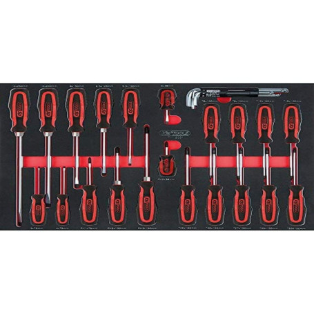 Jeu de tournevis KS Tools SCS 29 pièces - Système modulaire 1/1