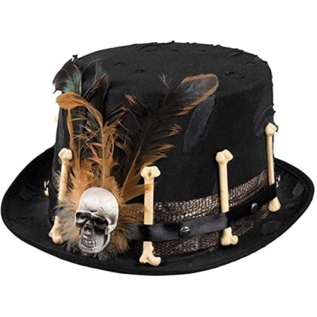 Chapeau Steampunk Voodoo Hut pour Carnaval et Halloween